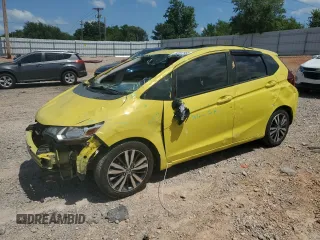 2015 Honda Fit EX-L z VIN 3HGGK5H8XFM767023, wystawiony jako Copart lot #62157155 z przebiegiem Nie podano mil oraz Szkoda całkowita • Salvage title. Historia ofert i sprzedaży dostępna na DreamBid. Obrazek 1.