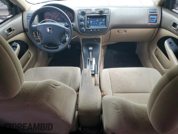 2005 Honda Civic Cpe LX with VIN 1HGEM22595L027400, listed as a Copart auction lot 53389715 with 191,204 mi miles and Salvage Title. Bid and sale history available at carsss.com. Image 8.
