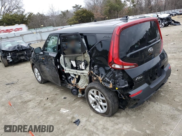 2021 Kia Soul S with VIN KNDJ23AU5M7124490, listed as a Copart auction lot 43942885 with 86,240 mi miles and Salvage Title. Bid and sale history available at DreamBid. Image 2.