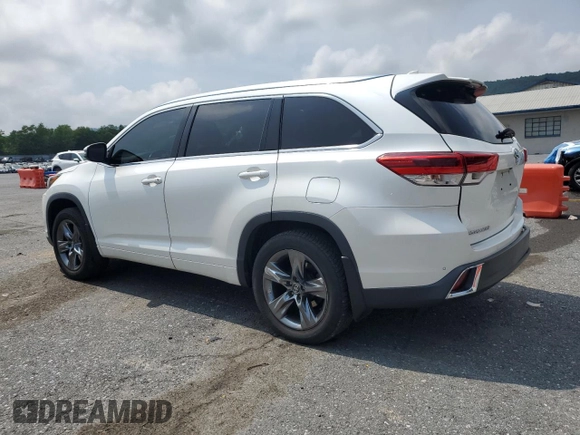 2017 Toyota Highlander Limited with VIN 5TDDZRFH8HS382957, listed as a Copart auction lot 60413645 with 126,294 mi miles and Salvage title. Bid and sale history available at DreamBid. Image 2.