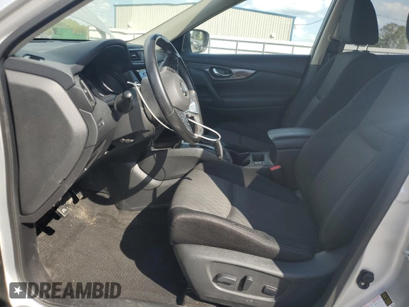 2017 Nissan Rogue SV with VIN JN8AT2MT9HW143313, listed as a Copart auction lot 52010935 with 92,200 mi miles and Salvage Title. Bid and sale history available at carsss.com. Image 7.