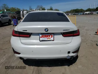 2021 BMW 3 Series 330i xDrive with VIN 3MW5R7J05M8C06619, listed as a Copart auction lot 54072555 with 25,208 mi miles and Salvage title. Bid and sale history available at DreamBid. Image 6.