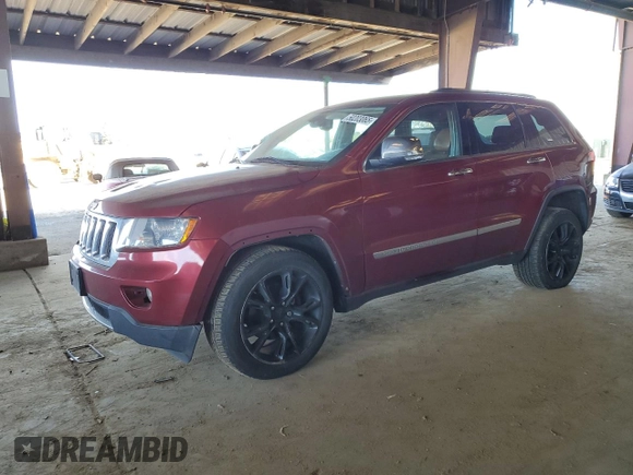 2013 Jeep Grand Cherokee Overland with VIN 1C4RJECT6DC526743, listed as a Copart auction lot 50203065 with 186,673 mi miles and Salvage Title. Bid and sale history available at DreamBid. Image 1.