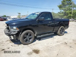 2015 Ram 1500 Express with VIN 3C6JR7AT1FG532946, listed as a Copart auction lot 63496534 with 114,396 mi miles and Salvage title. Bid and sale history available at DreamBid. Image 1.