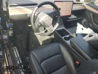 2022 Tesla Model 3 Long Range with VIN 5YJ3E1EB7NF257549, listed as a Copart auction lot 46980555 with 68,955 mi miles and Salvage Title. Bid and sale history available at DreamBid. Image 8.