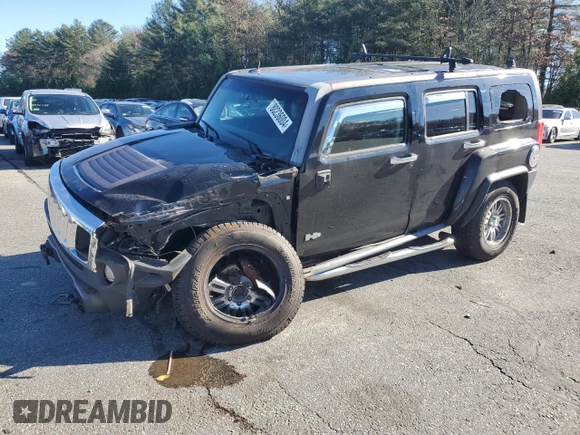 2007 Hummer H3 SUV with VIN 5GTDN13E678190035, listed as a Copart auction lot 80236004 with 229,860 mi miles and Salvage Title. Bid and sale history available at DreamBid. Image 1.