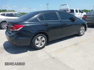 2013 Honda Civic LX with VIN 19XFB2F56DE077181, listed as a IAAI auction lot 42121707 with 159,899 mi miles and . Bid and sale history available at DreamBid. Image 4.