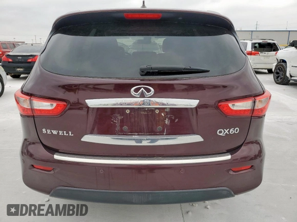 2014 Infiniti QX60 с VIN 5N1AL0MN4EC549719, выставлен на аукционе Copart как лот 58479945 с пробегом 157 320 миль миль и Чистый • Clean title. История ставок и продаж доступна на DreamBid. Изображение 6.