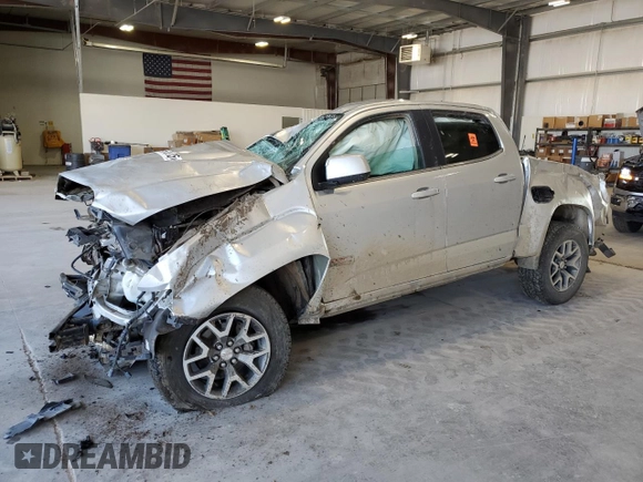 2015 GMC Canyon 4WD SLE with VIN 1GTG6BE36F1263317, listed as a Copart auction lot 53967805 with 129,590 mi miles and Salvage title. Bid and sale history available at DreamBid. Image 1.