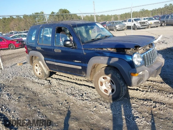 2004 Jeep Liberty Sport with VIN 1J4GK48K24W116576, listed as a IAAI auction lot 41461013 with 233,734 mi miles and . Bid and sale history available at DreamBid. Image 1.