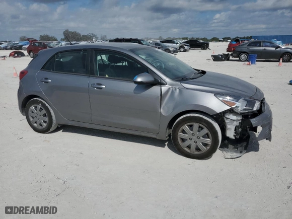 2023 Kia Rio 5-Door S with VIN 3KPA25ADXPE597494, listed as a Copart auction lot 45399025 with 26,345 mi miles and Salvage Title. Bid and sale history available at carsss.com. Image 4.