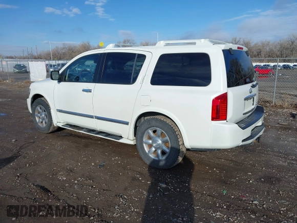 2007 Infiniti QX56 with VIN 5N3AA08CX7N802572, listed as a IAAI auction lot 41898307 with 202,221 mi miles. Bid and sale history available at carsss.com. Image 3.