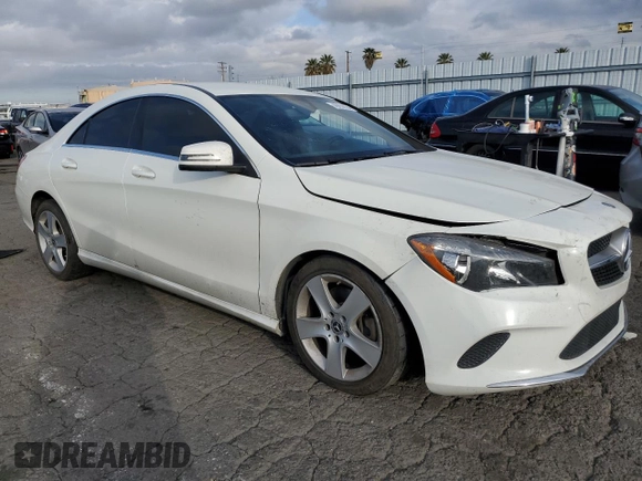 2018 Mercedes-Benz CLA 250 with VIN WDDSJ4EB2JN607907, listed as a Copart auction lot 48658534 with 118,705 mi miles and . Bid and sale history available at DreamBid. Image 4.