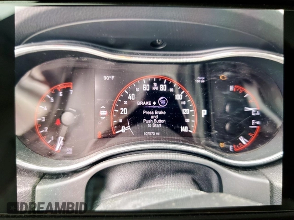 2015 Dodge Durango R/T with VIN 1C4SDHCT1FC891781, listed as a Copart auction lot 62664555 with 107,573 mi miles and Salvage title. Bid and sale history available at DreamBid. Image 9.