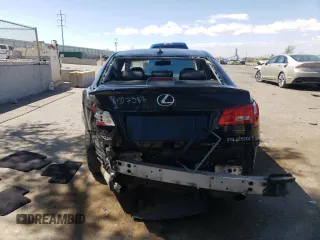 2008 Lexus IS 250 with VIN JTHBK262982067587, listed as a Copart auction lot 55614715 with 125,368 mi miles and Salvage title. Bid and sale history available at DreamBid. Image 6.