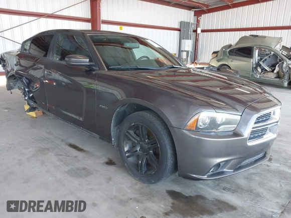 2013 Dodge Charger RT with VIN 2C3CDXCT0DH745384, listed as a IAAI auction lot 42044343 with 147,100 mi miles. Bid and sale history available at carsss.com. Image 1.