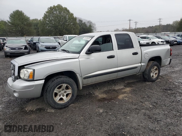 2006 Dodge Dakota SLT with VIN 1D7HE48K86S605839, listed as a Copart auction lot 78135534 with 205,283 mi miles and Salvage Title. Bid and sale history available at DreamBid. Image 1.