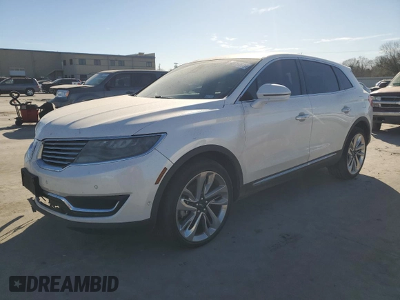 2016 Lincoln MKX Reserve z VIN 2LMPJ6LP7GBL54002, wystawiony jako Copart lot #48757875 z przebiegiem 128 008 mil mil oraz Szkoda całkowita • Salvage title. Historia ofert i sprzedaży dostępna na DreamBid. Obrazek 1.
