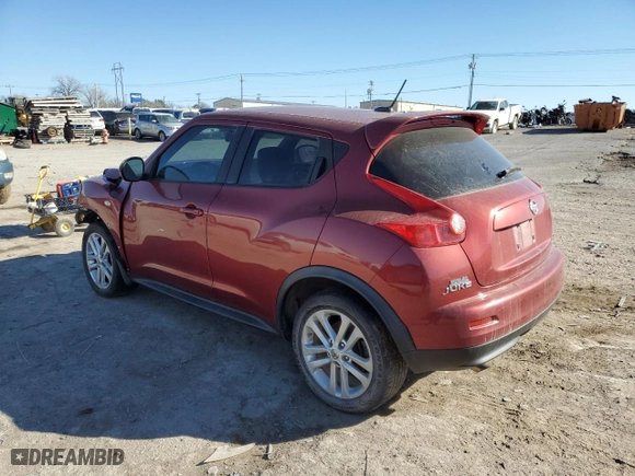 2012 Nissan Juke S with VIN JN8AF5MRXCT118136, listed as a Copart auction lot 46678955 with 0 mi miles and Salvage Title. Bid and sale history available at carsss.com. Image 2.