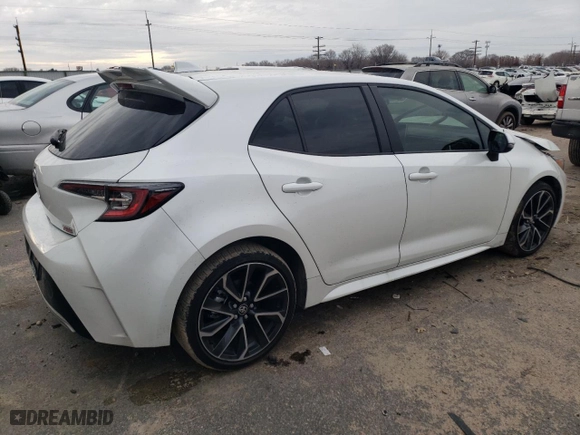 2022 Toyota Corolla Hatchback XSE with VIN JTNC4MBE8N3185319, listed as a Copart auction lot 88125325 with NaN miles and Salvage Title. Bid and sale history available at carsss.com. Image 3.