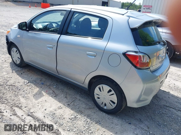 2024 Mitsubishi Mirage ES z VIN ML32AUHJ4RH020439, wystawiony jako IAAI lot #42338478 z przebiegiem 21 183 mil mil oraz . Historia ofert i sprzedaży dostępna na DreamBid. Obrazek 3.