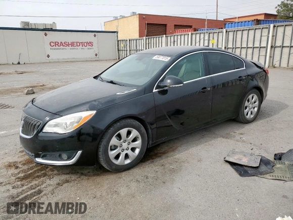 2016 Buick Regal with VIN 2G4GN5ER9G9187478, listed as a Copart auction lot 59077015 with 158,002 mi miles and Salvage title. Bid and sale history available at DreamBid. Image 1.