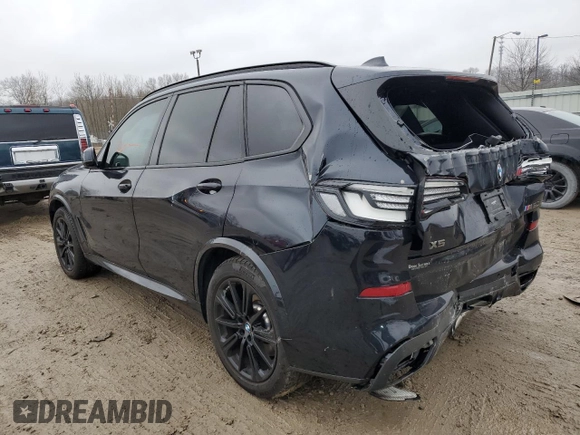 2021 BMW X5 M50i with VIN 5UXJU4C05M9F02940, listed as a Copart auction lot 38500183 with Not Provided miles. Bid and sale history available at carsss.com. Image 2.