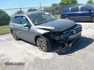 2024 Volkswagen Tiguan S with VIN 3VVRB7AX8RM198375, listed as a IAAI auction lot 41827706 with 12,377 mi miles and . Bid and sale history available at DreamBid. Image 1.