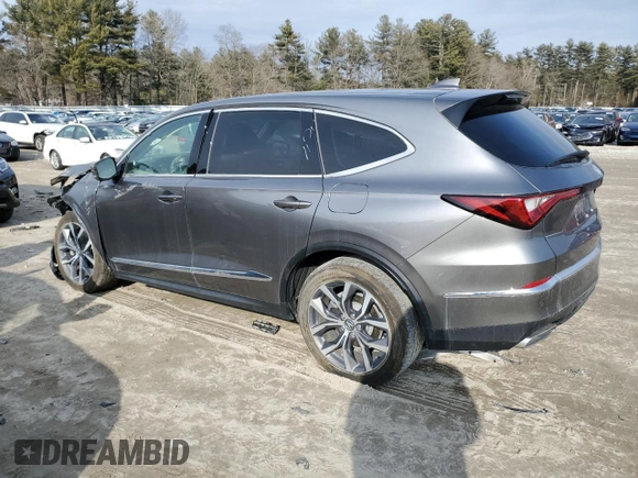 2023 Acura MDX w/Technology Package with VIN 5J8YD9H48PL000079, listed as a Copart auction lot 47848185 with 0 mi miles and Salvage Title. Bid and sale history available at carsss.com. Image 2.