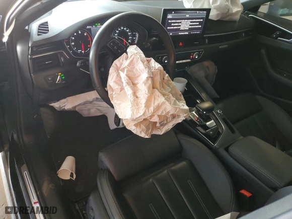 2021 Audi A4 Sedan S line Premium with VIN WAUDAAF42MA014235, listed as a Copart auction lot 74423014 with 50,281 mi miles and Salvage Title. Bid and sale history available at carsss.com. Image 8.