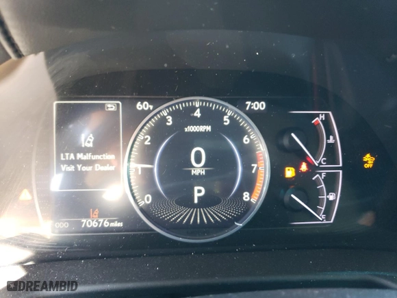 2019 Lexus ES with VIN 58ABZ1B11KU023085, listed as a Copart auction lot 47948015 with 70,676 mi miles and Salvage Title. Bid and sale history available at carsss.com. Image 9.