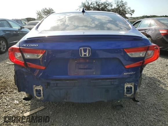 2019 Honda Accord Sedan Sport 1.5T with VIN 1HGCV1F36KA127307, listed as a Copart auction lot 53400675 with 56,091 mi miles and Salvage Title. Bid and sale history available at carsss.com. Image 6.