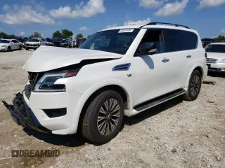 2021 Nissan Armada SL with VIN JN8AY2BB1M9791538, listed as a Copart auction lot 69201584 with 53,565 mi miles and Salvage Title. Bid and sale history available at carsss.com. Image 1.