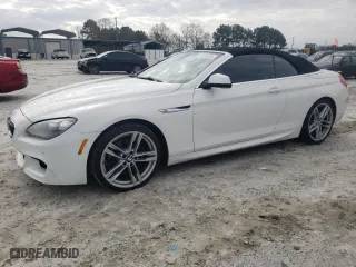 2012 BMW 6 Series 640i with VIN WBALW7C56CDX58172, listed as a Copart auction lot 44383255 with 140,240 mi miles and Salvage Title. Bid and sale history available at carsss.com. Image 1.