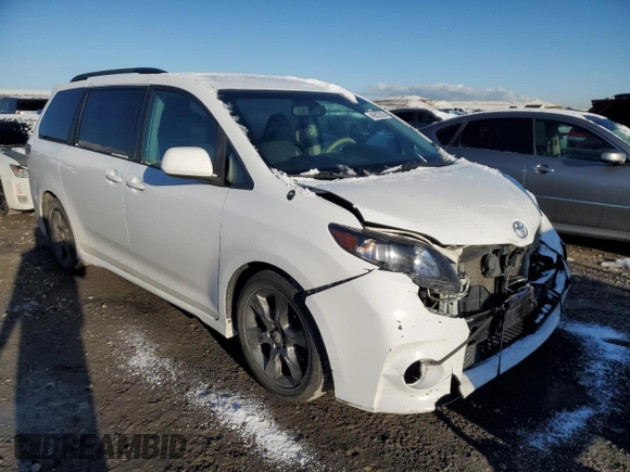 2012 Toyota Sienna SE with VIN 5TDXK3DC5CS214658, listed as a Copart auction lot 49622925 with 120,693 mi miles and Salvage title. Bid and sale history available at DreamBid. Image 4.