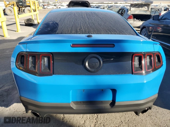 2011 Ford Mustang GT with VIN 1ZVBP8CF8B5165803, listed as a Copart auction lot 44402205 with Not Provided miles and Salvage Title. Bid and sale history available at carsss.com. Image 6.