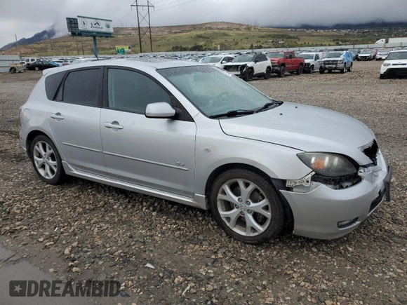 2007 Mazda 3 S Sport with VIN JM1BK143871681123, listed as a Copart auction lot 53554495 with 94,525 mi miles and Salvage Title. Bid and sale history available at DreamBid. Image 4.