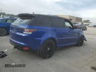 2016 Land Rover Range Rover Sport SVR with VIN SALWZ2EF4GA103637, listed as a Copart auction lot 72768934 with 106,690 mi miles and Salvage title. Bid and sale history available at DreamBid. Image 3.