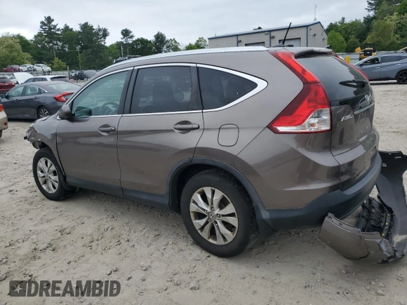 2013 Honda CR-V EX-L z VIN 5J6RM4H70DL010742, wystawiony jako Copart lot #57632075 z przebiegiem 214 178 mil mil oraz Tytuł czysty. Historia ofert i sprzedaży dostępna na DreamBid. Obrazek 2.