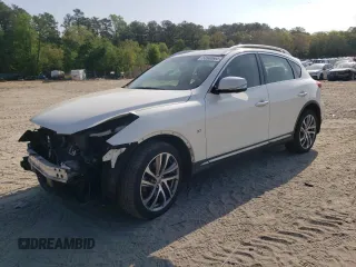 2017 Infiniti QX50 z VIN JN1BJ0RR9HM409046, wystawiony jako Copart lot #53500665 z przebiegiem 136 008 mil mil oraz Szkody całkowita. Historia ofert i sprzedaży dostępna na DreamBid. Obrazek 1.