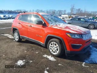 2018 Jeep Compass Sport with VIN 3C4NJCAB8JT124347, listed as a IAAI auction lot 41349666 with 122,058 mi miles. Bid and sale history available at carsss.com. Image 1.