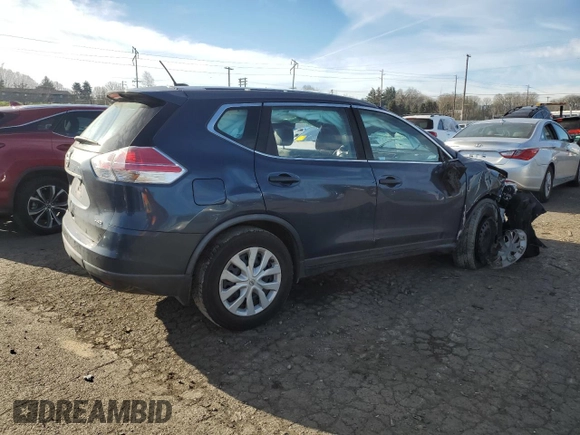 2016 Nissan Rogue SV with VIN KNMAT2MV7GP711922, listed as a Copart auction lot 42091335 with Not Provided miles and Salvage Title. Bid and sale history available at DreamBid. Image 3.