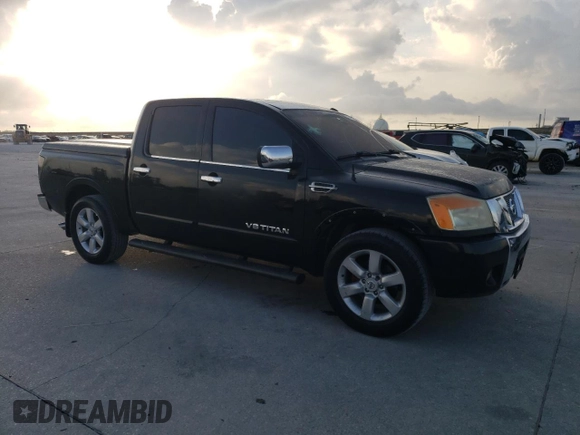 2008 Nissan Titan SE with VIN 1N6BA07D38N354945, listed as a Copart auction lot 55075145 with 191,112 mi miles and Clean Title. Bid and sale history available at DreamBid. Image 4.