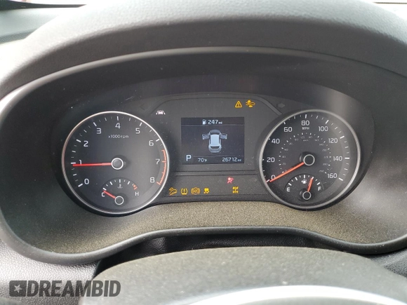 2022 Kia Sportage LX with VIN KNDPMCAC7N7983741, listed as a Copart auction lot 54679635 with 26,712 mi miles and Salvage Title. Bid and sale history available at carsss.com. Image 9.