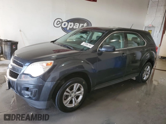 2013 Chevrolet Equinox LS with VIN 2GNALBEK2D6362885, listed as a Copart auction lot 53356125 with 122,209 mi miles and Clean Title. Bid and sale history available at carsss.com. Image 1.