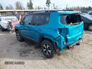 2022 Jeep Renegade Trailhawk with VIN ZACNJDC16NPN46704, listed as a IAAI auction lot 41648262 with 21,358 mi miles and . Bid and sale history available at DreamBid. Image 3.