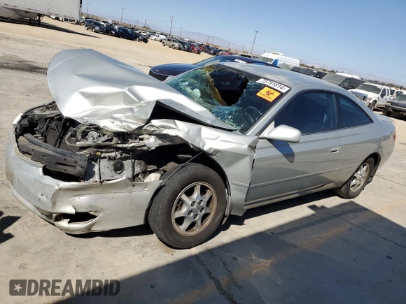 2002 Toyota Solara SE with VIN 2T1CE22P02C011562, listed as a Copart auction lot 73791814 with Not Provided miles and Salvage Title. Bid and sale history available at carsss.com. Image 1.
