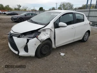 2017 Toyota Yaris L z VIN VNKKTUD3XHA072140, wystawiony jako Copart lot #55084475 z przebiegiem 56 947 mil mil oraz Szkoda całkowita • Salvage title. Historia ofert i sprzedaży dostępna na DreamBid. Obrazek 1.