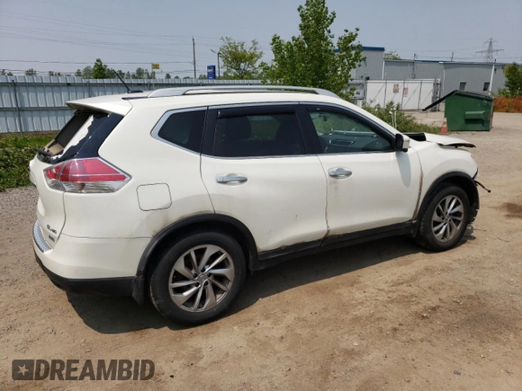 2015 Nissan Rogue SL z VIN 5N1AT2MV9FC754935, wystawiony jako Copart lot #59198955 z przebiegiem 180 001 mil mil oraz Szkoda całkowita • Salvage title. Historia ofert i sprzedaży dostępna na DreamBid. Obrazek 3.