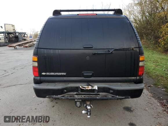 2006 Chevrolet Suburban Z71 with VIN 3GNFK16Z16G133085, listed as a Copart auction lot 80143244 with 0 mi miles and Salvage Title. Bid and sale history available at carsss.com. Image 6.